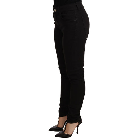 Dolce & Gabbana Elegant Slim-Fit Black Skinny Jeans Dolce & Gabbana Black