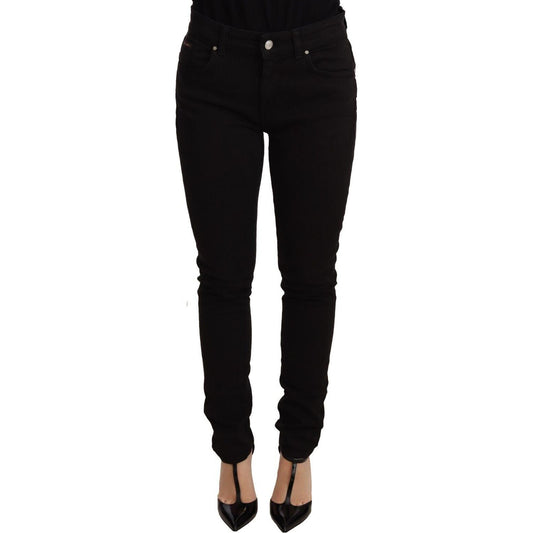 Dolce & Gabbana Elegant Slim-Fit Black Skinny Jeans Dolce & Gabbana Black