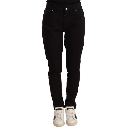 Dolce & Gabbana Elegant Slim-Fit Black Skinny Jeans Dolce & Gabbana Black