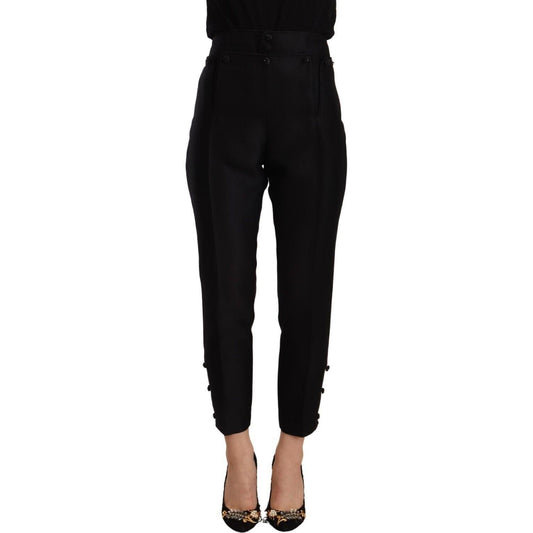 Dsquared² Elevated Elegance High-Waist Skinny Trousers Dsquared² Black
