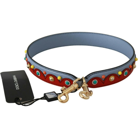 Dolce & Gabbana Elegant Multicolor Leather Shoulder Strap Dolce & Gabbana Dim Gray