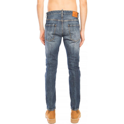 Dsquared² Blue Cotton Men Jeans