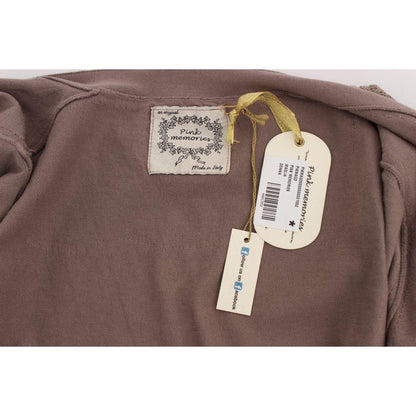 PINK MEMORIES Purple Lace Cotton Cardigan Sweater