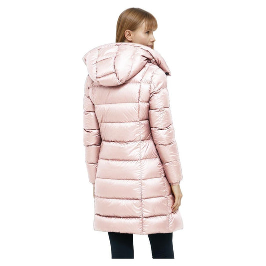 Refrigiwear Pink Nylon Women Jacket WOMAN COATS & JACKETS Refrigiwear Light Gray