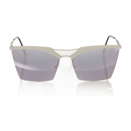 Frankie Morello Silver Metallic Women Sunglass