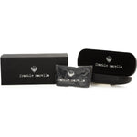 Frankie Morello Black Acetate Women Sunglasses Frankie Morello Black