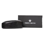 Frankie Morello Black Metallic Fiber Women Sunglasses Frankie Morello Dark Slate Gray