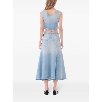 Ganni Flared denim skirt Skirts