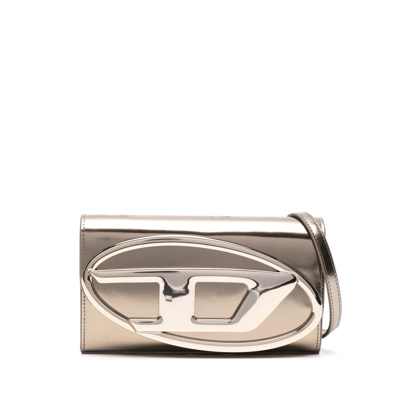 Diesel 1Dr leather wallet-on-chain Clutches