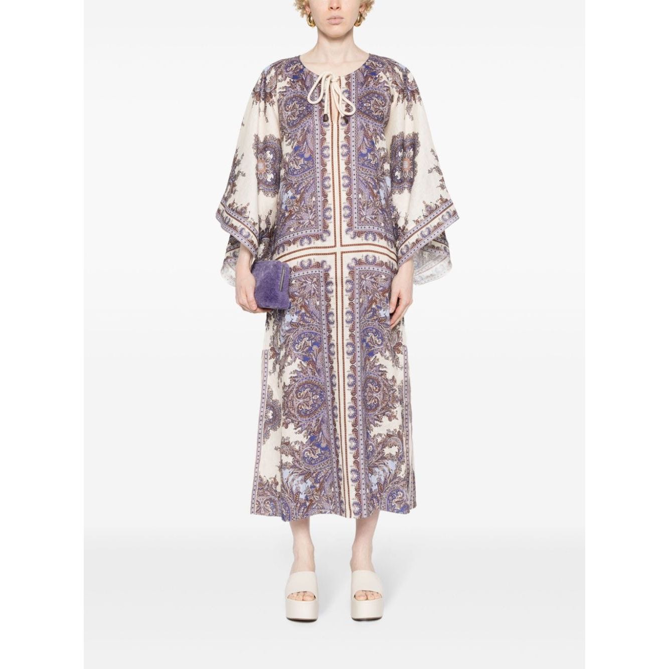 Zimmermann Ottie Linen Kaftan Dresses