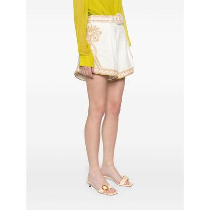 Zimmermann Waverly embroidered linen shorts Short trousers