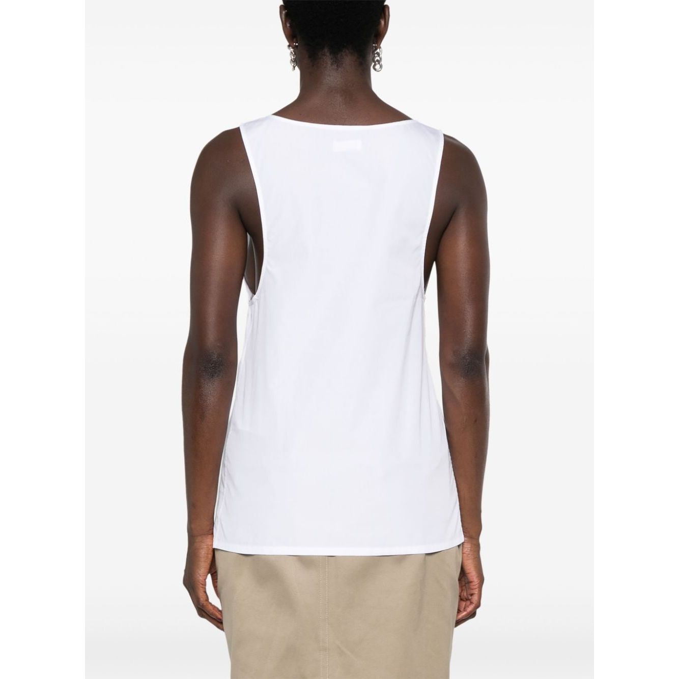 Saint Laurent semi-sheer Henley Tank Top