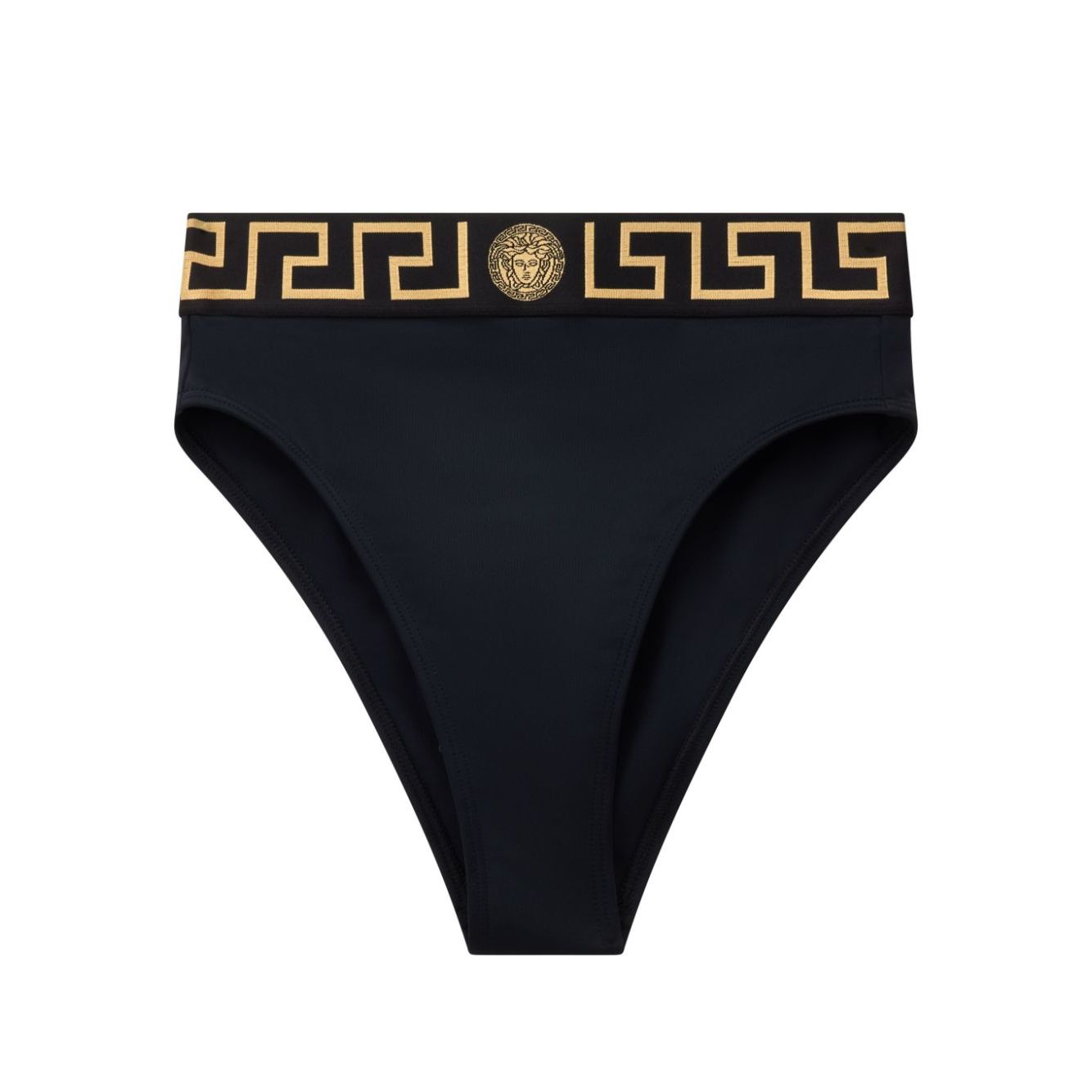 Versace Bikini bottoms with logo band Beachwear & underwear