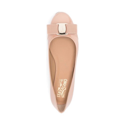 Ferragamo Varina leather ballerinas Flat Shoes Ferragamo Tan