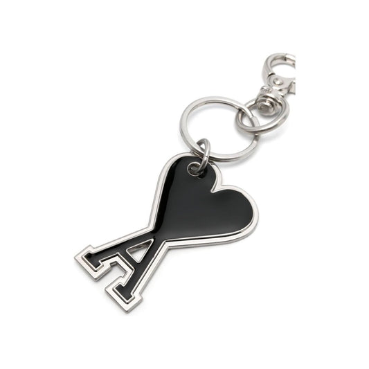 Ami Paris Keychains Black Small Leather Goods Ami Paris Dark Slate Gray