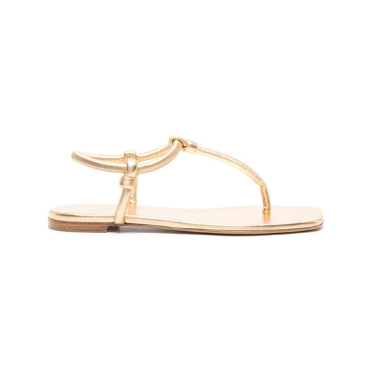 Gianvito Rossi Sandals Golden Sandals Gianvito Rossi Antique White