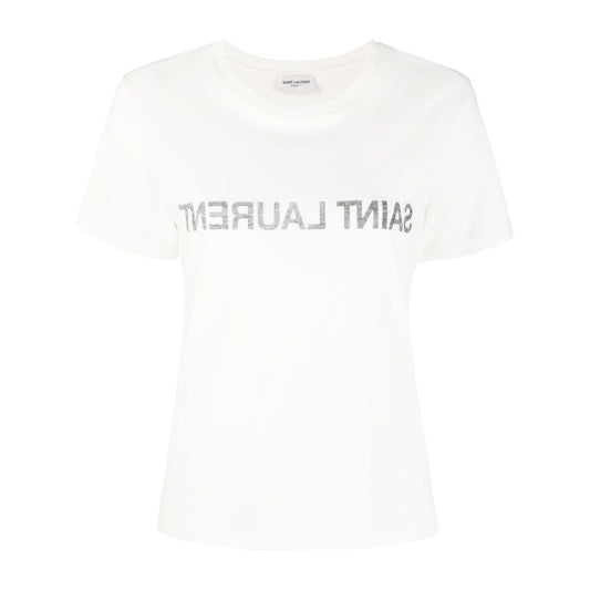 Saint Laurent Reverse Logo Print T-shirt