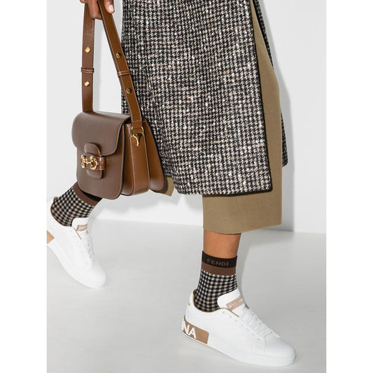 Dolce & Gabbana Portofino calfskin sneakers Sneakers Dolce & Gabbana Light Gray