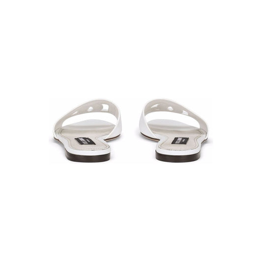 Dolce & Gabbana DG Logo leather sandals Sandals Dolce & Gabbana Light Gray