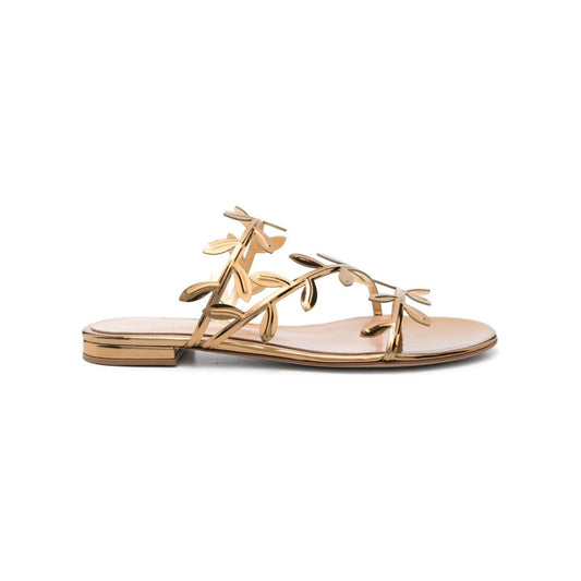 Gianvito Rossi Sandals Golden Sandals Gianvito Rossi Wheat