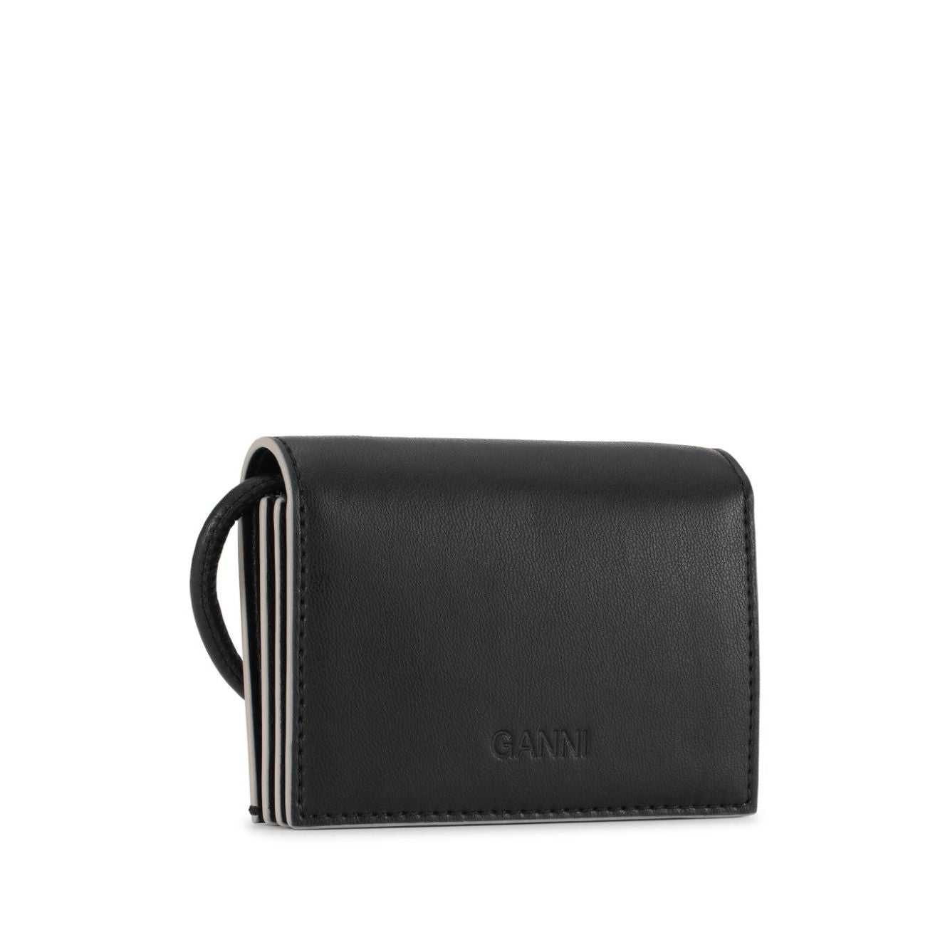 Ganni Bou logo-plaque wallet