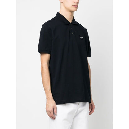 Emporio Armani logo-embroidered polo shirt