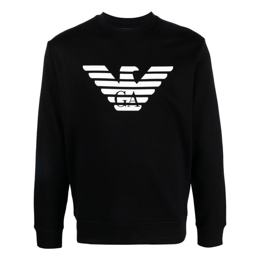 Emporio Armani Modal-blend sweatshirt with logo print
