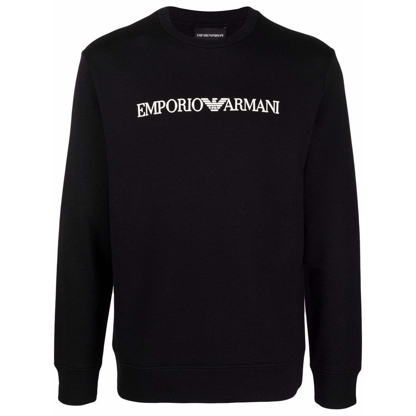 Emporio Armani Modal-blend sweatshirt with logo print