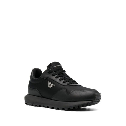 Emporio Armani chunky sole leather sneakers