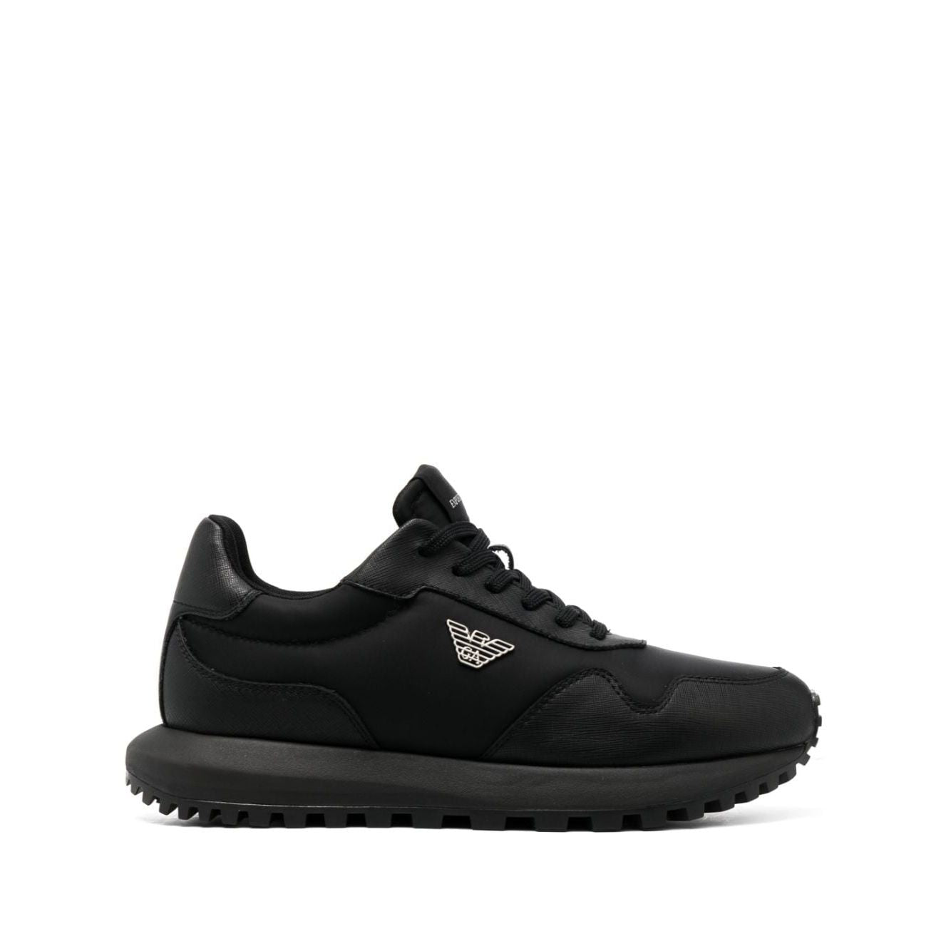 Emporio Armani chunky sole leather sneakers