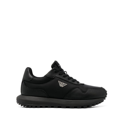 Emporio Armani chunky sole leather sneakers