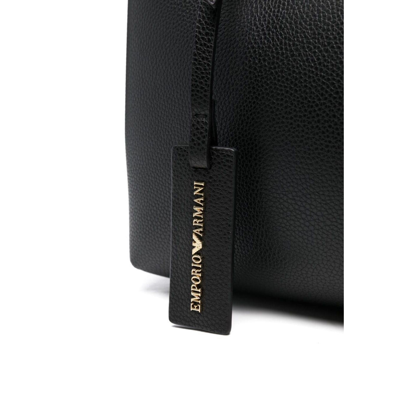 Emporio Armani embossed logo handbag