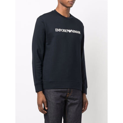 Emporio Armani Modal-blend sweatshirt with logo print