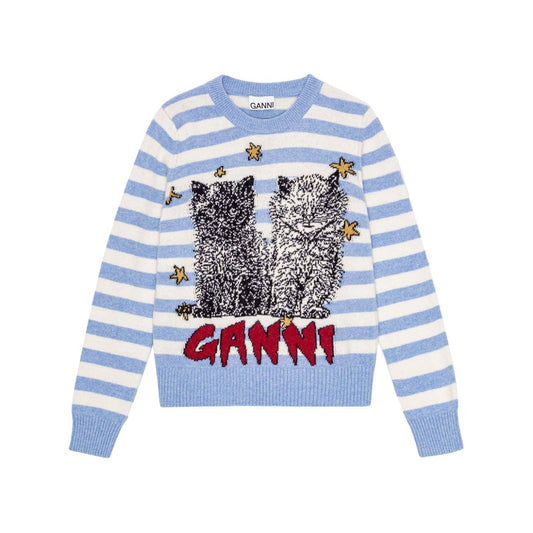 Ganni Sweater with embroidery Topwear