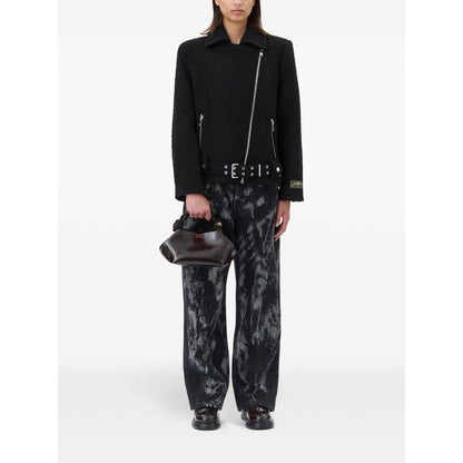 Ganni Textured Boucle Wool Jacket Jackets