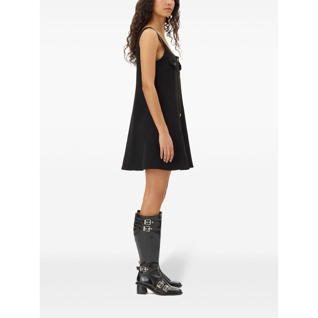 Ganni crepe mini dress Dresses