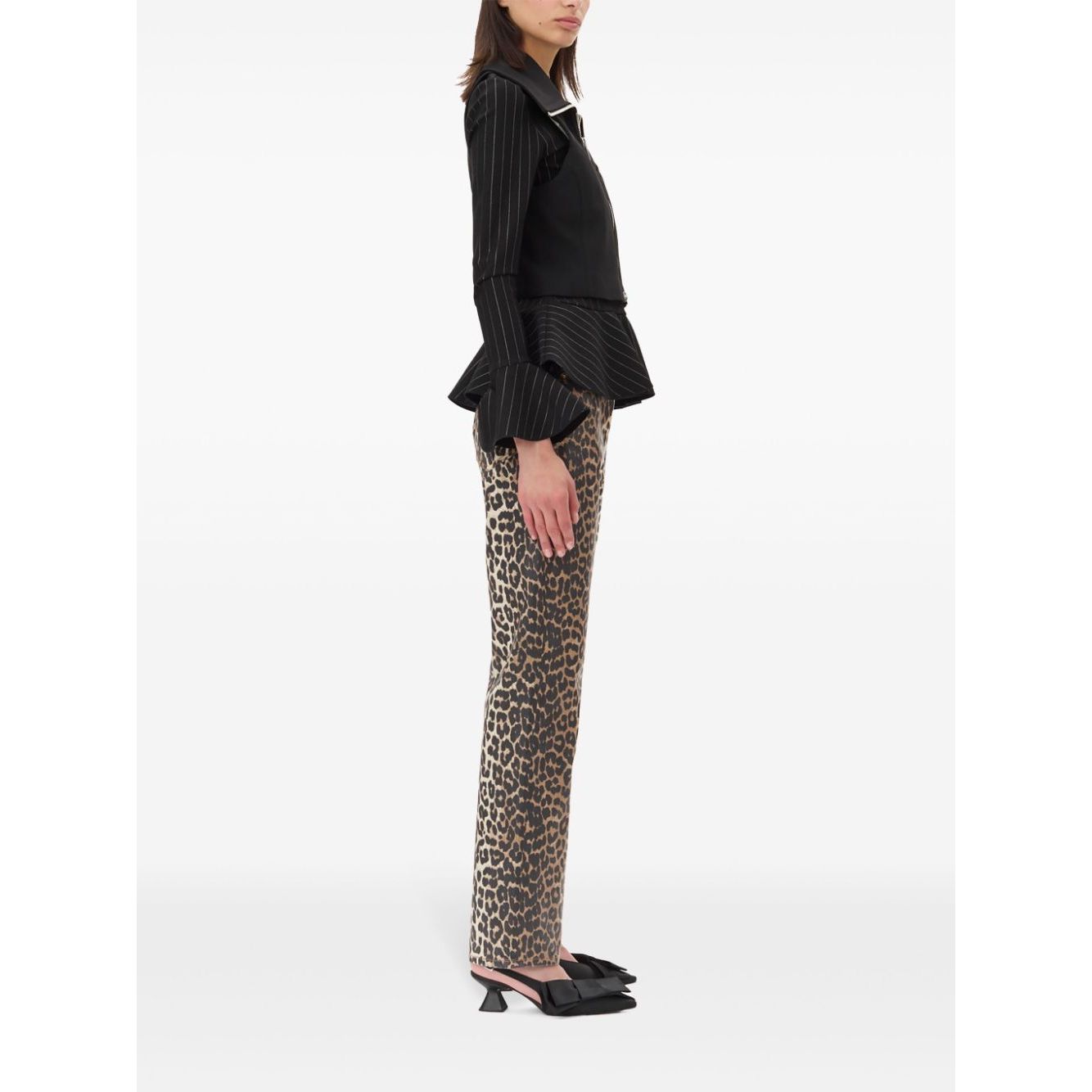 Ganni Sleeveless tank top with zip Topwear