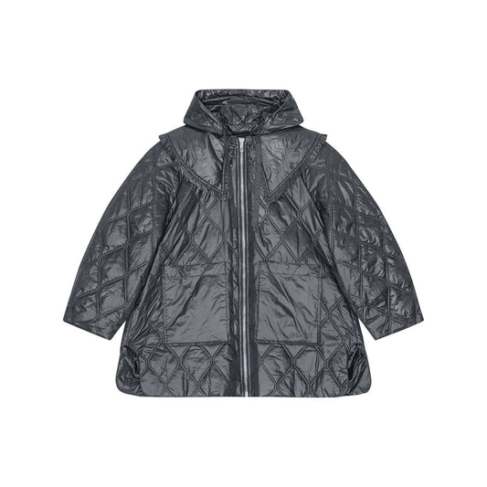 Ganni Shiny Quilt Midi Jacket Jackets
