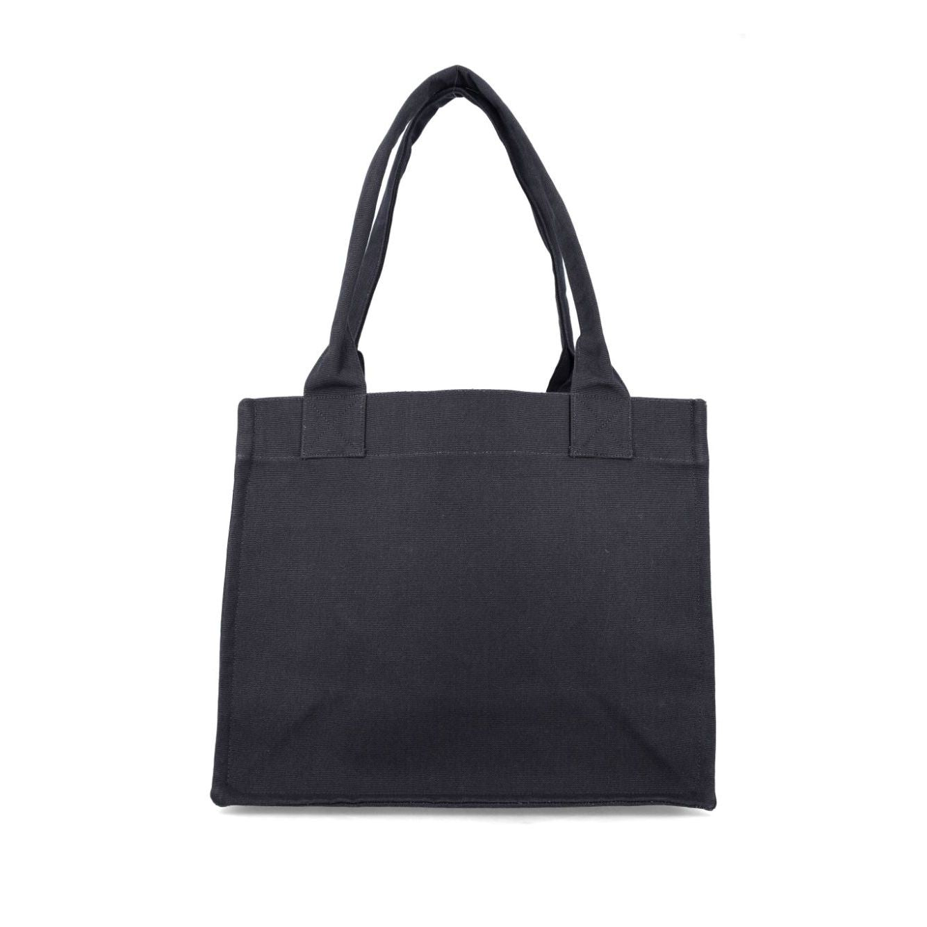 Ganni Large shopper bag with logo Shopper