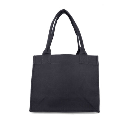Ganni Large shopper bag with logo Shopper
