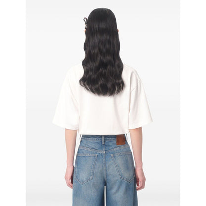 Valentino Cotton T-Shirt With Chez Valentino Print Topwear