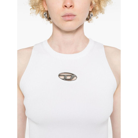 Diesel Top White Topwear Diesel Misty Rose