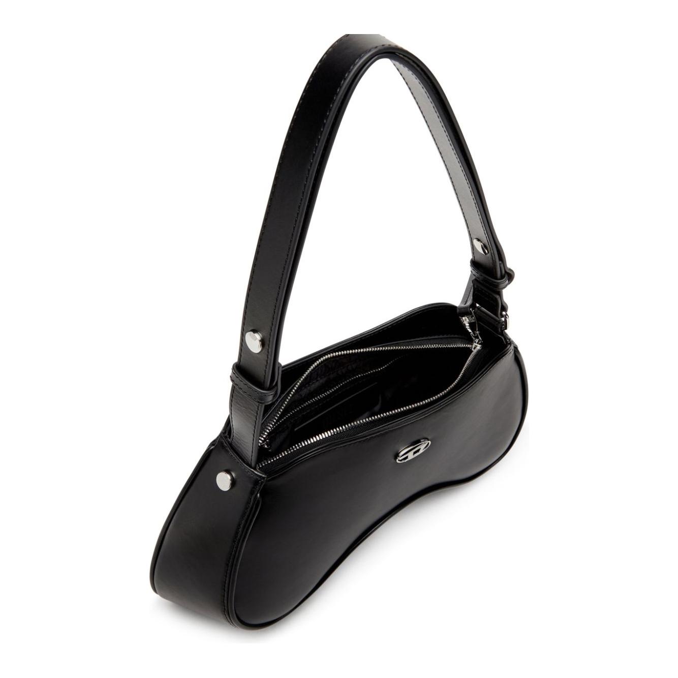 Front view with bag zipped and handles upright.