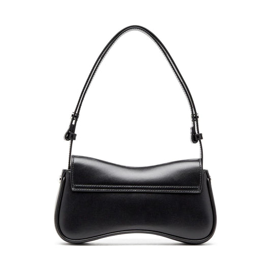 Diesel Play-Semi gloss leather shoulder bag Clutches Diesel Dark Slate Gray