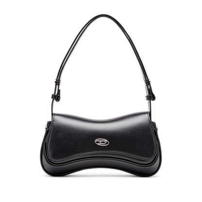 Diesel Play-Semi gloss leather shoulder bag Clutches