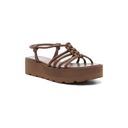 Gianvito Rossi Sandals Leather Brown Sandals Gianvito Rossi Dim Gray