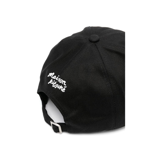 MAISON KITSUNE' Hats Black Scarves Hats & Gloves Maison Kitsune Black