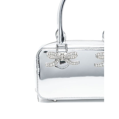 Self-Portrait mini leather tote bag Clutches