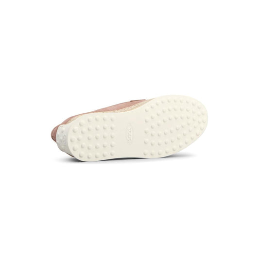 Tod's Flat shoes Brown Moccasins Tod'S Antique White