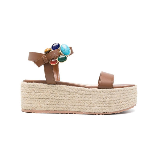 Gianvito Rossi Sandals Leather Brown Sandals Gianvito Rossi Gray
